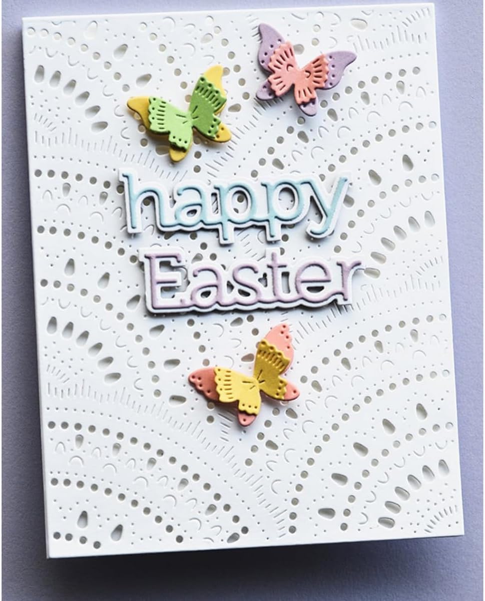 Mvchifay Cutting Dies for Card Making Metal Die-Cuts Scrapbooking Tool Hollow Frame DIY Craft Punch Template Embossing for Paper Album Decor (Hollow Frame-14.2x11cm)