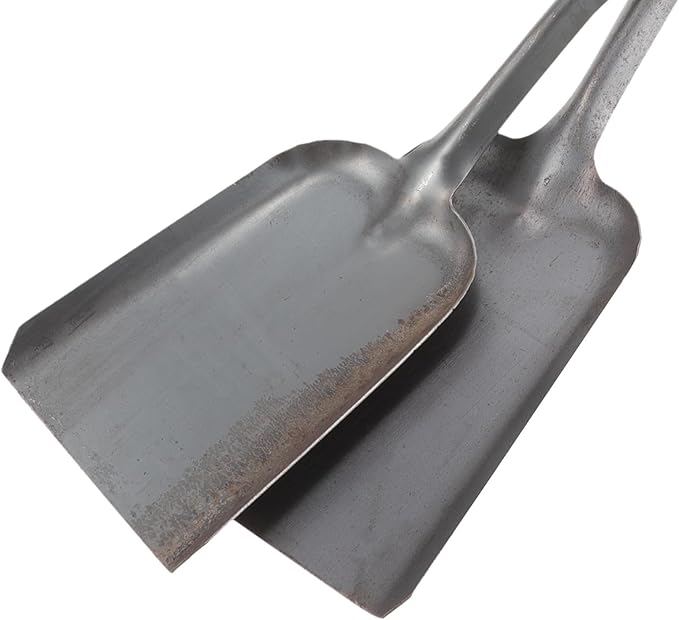 Garneck 2pcs Metal Ash Shovel Lightweight Portable Coal and Fireplace Scoop for Garden BBQ Stove Cleaning Practical Dig Soil Spade for Efficient Hearth Maintenance