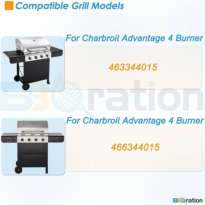 G467-0001-W1 Warming Rack Grill Parts for Charbroil Advantage 4 Burner 463344015 466344015, Grill Warming Rack Swing Away Grid for Charbroil Advantage 4 Burner Grill Replacement Parts