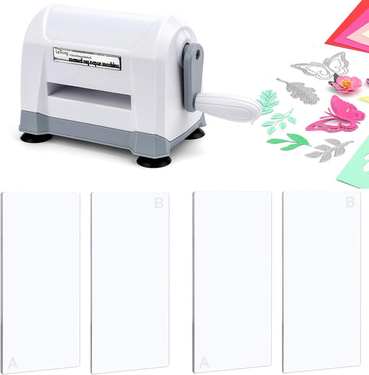 Mini Manual Die Cutting Machine, Portable Die Cut and Embossing Machine for Card Making Scrapbooking Paper Crafting Mini Die Cuts Machine Works with Dies and Folders That Are 3" Wide or Smaller