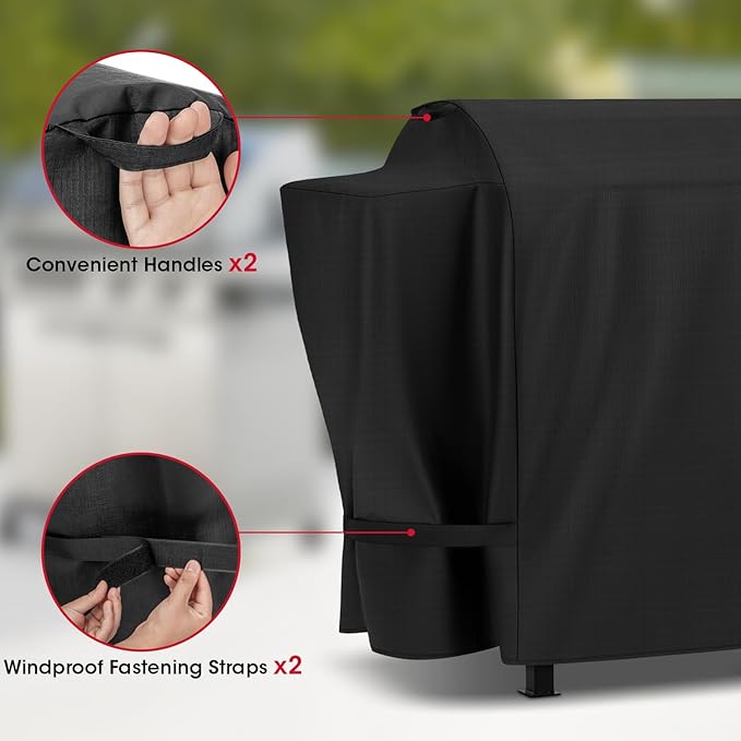Unicook Pellet Smoker Cover Compatible for Pit Boss 700FB, Lexington 500/540 Series, 600 Series, 440FB, All Weather Resistant Waterproof Outdoor BBQ Grill Cover