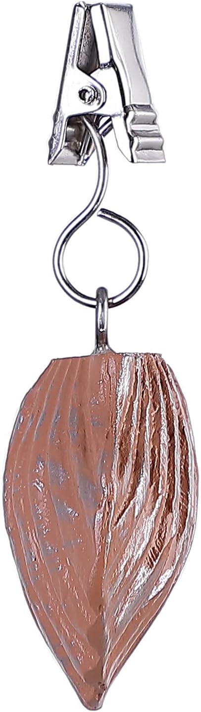 TwoFish Home Set of 4 Resin Chocolate Shells Tablecloth Weights Clips Handicraft Chocolate Shells Tablecloth Clamps Pack of 4