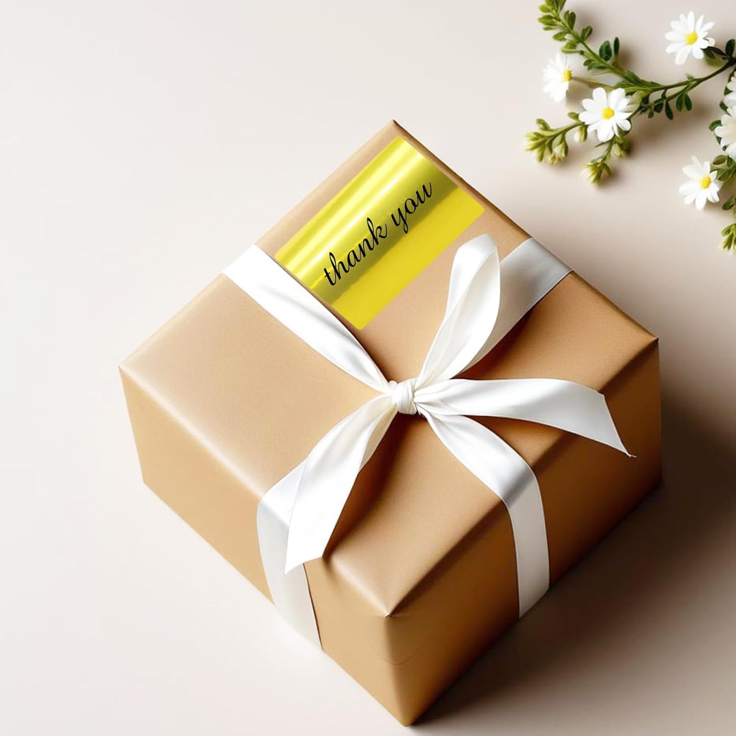 2" x 3" Gold Thermal Label Stickers,Waterproof Thermal Printer Sticker Labels for Gift Wrapping, Self-Adhesive Name Price Tag DIY Custom Logo Design (280 pcs,Gold)