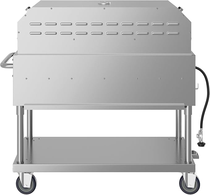 48 in. Commercial Outdoor Propane Gas Grill With Pizza Oven, ETL Listed in Stainless-Steel (CGKIT4-48P)