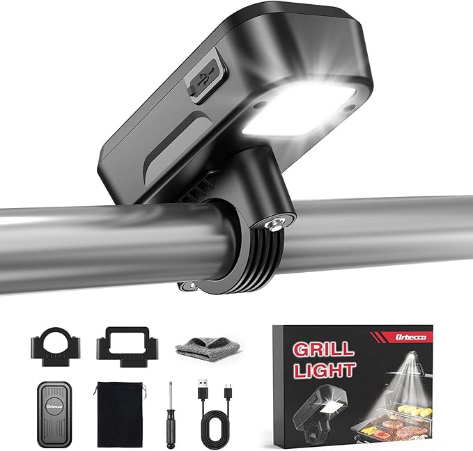 Rechargeable Grill Light for Webwer Grill & Blackstone Griddle, 2 Colors Temperature BBQ Light, Magnetic Auto On/Off Outdoor Barbecue Grilling Accessories Gifts for Men Husband
