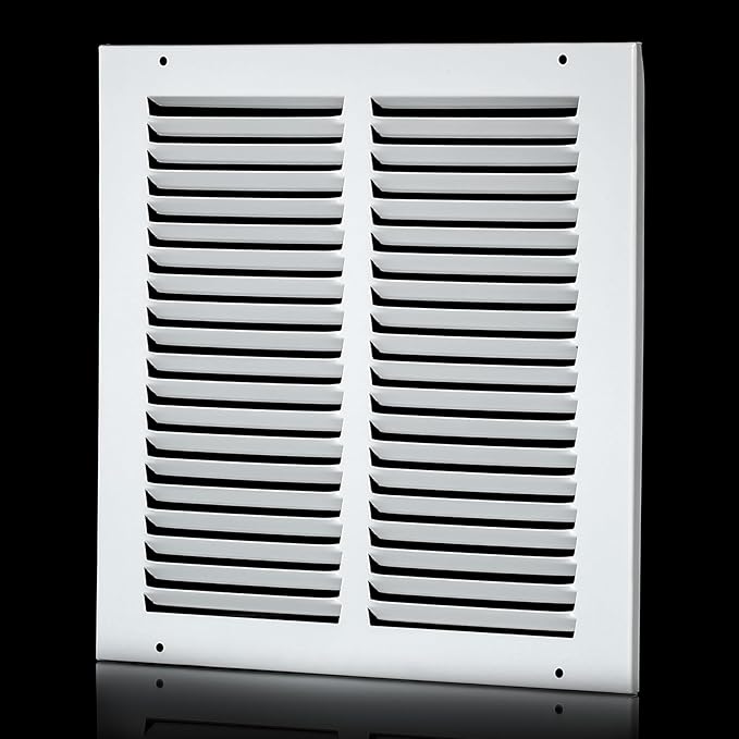 10x10 Vent Cover(Duct Opening Size),Air Return Vent Cover,Flat Vent Cover,Rejillas De Aire Acondicionado para Casa,Return Air Grilles,Outer Dimensions:11.75"W X 11.75"H(10"W x 10"H, Duct Opening)