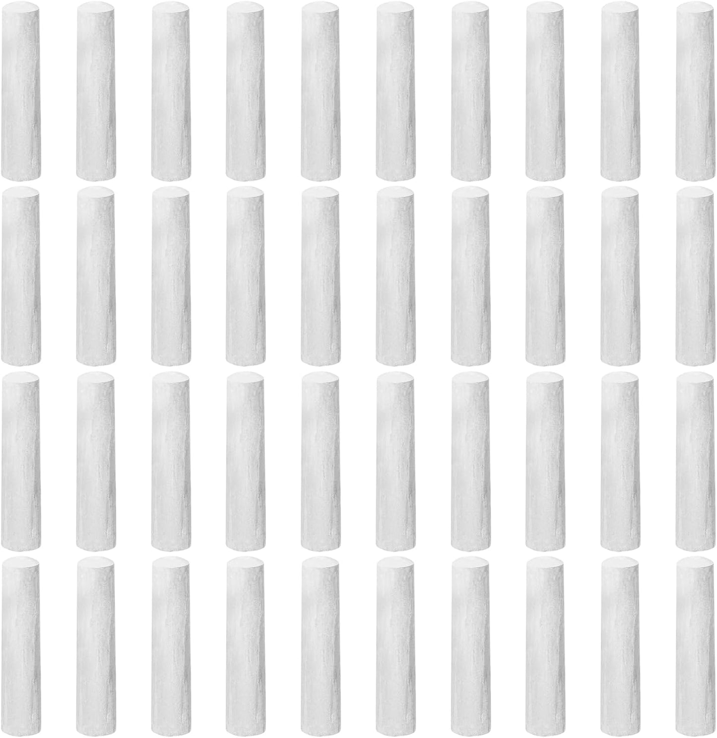 40 Pcs Sidewalk Chalks for Kids Non Toxic Jumbo Chalk for Party Gift Outdoor Art Classroom Play Painting (White)