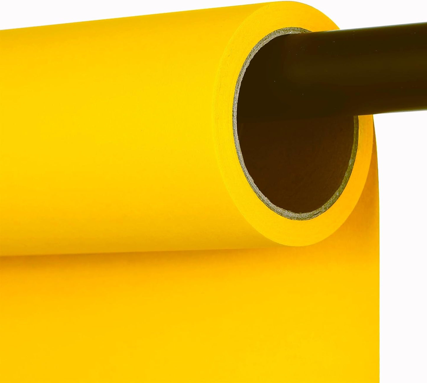 Seamless Photography Background Paper Roll, Blue Photo Paper Backdrop for Photography, Video and Streaming (Forsythia Yellow, 53" x16')