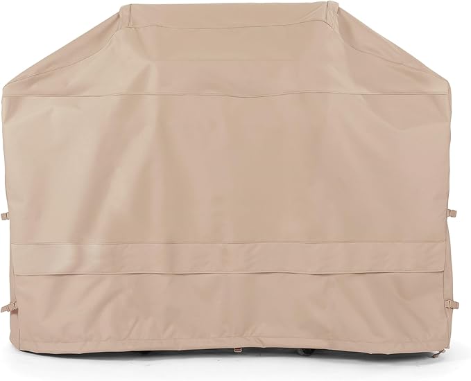 Covermates Grill Cover - Weather Resistant Outdoor Cover, Heavy Duty BBQ Covers for Large Outdoor Kitchen, Ultima 600D Polyester, 57 Inch, Ripstop Tan