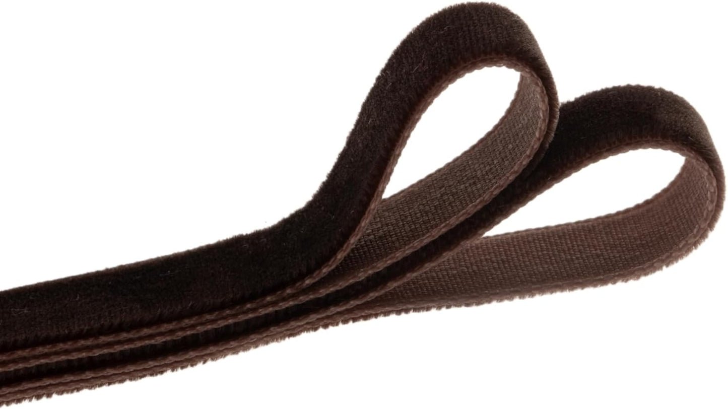 Vintage Brown Velvet Ribbon Chocolate Christmas Ribbon for Gift Wrapping Crafts Christmas Tree Ornaments Garland Decorations, 5/8 Inch X 25Yd