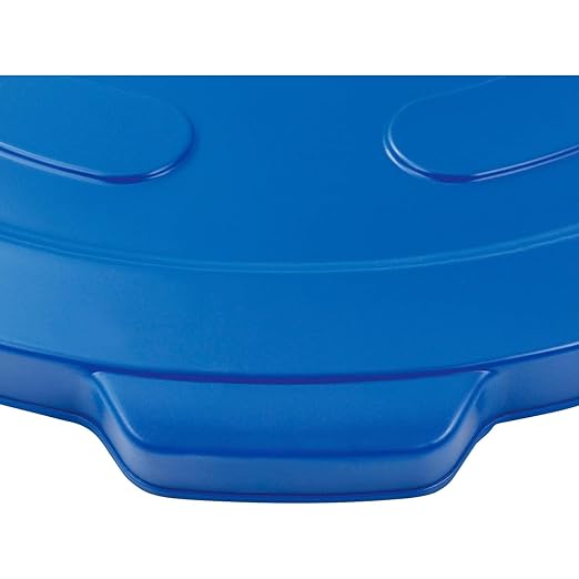 Global Industrial 55 Gallon Garbage Can Lid, Blue
