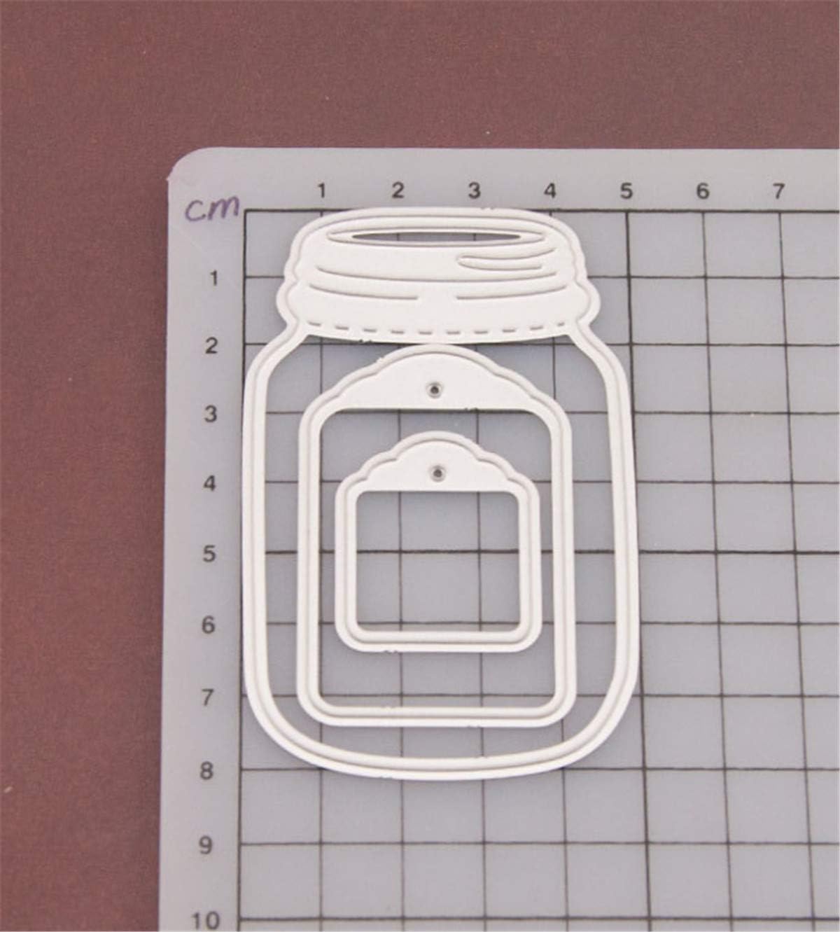 Metal Cutting Dies DIY Embossing Stencil Template Scrapbooking Card Making Mold Photo Album Arts Crafts Tools (Wishing bottle-8x5cm)