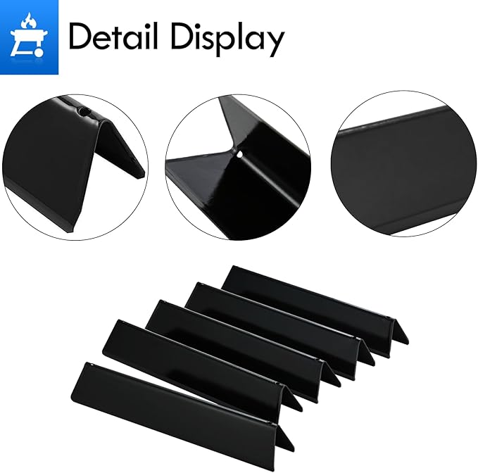 Spirit E-310 Replacement Parts 7636 Flavorizer Bars 69797 Burners for Weber Spirit II Grill Parts E310 S-310 E-320 S-320 E-330 S-330 Spirit 2 GS4 Flavor Bars Burner Covers Spirit Gas Grill Parts