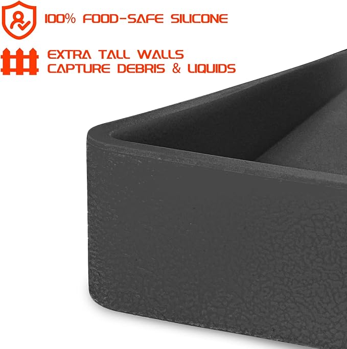 Silicone Griddle Mat for Blackstone 36 Inch Griddle, Heavy Duty Food Grade Silicone Griddle Cover, Griddle Accessories for Blackstone Grill, All Season Protective Cover (Gray)