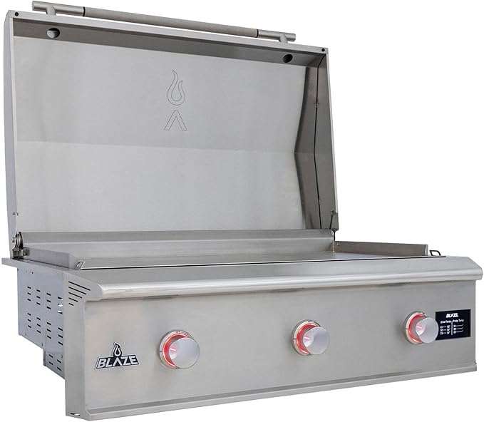 Blaze LTE PRO Gas Griddle | Built-In Natural Gas Flat Top Grill | Premium 40-Inch Stainless Steel Flat Top Griddle | BLZ-GRIDDLE40-NG