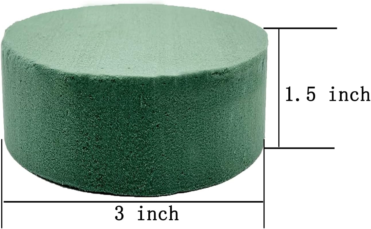 5 Pcs Floral Foam, MYYZMY 3 Inch Dry Wet Floral Foam Bricks Round for Artificial Flowers