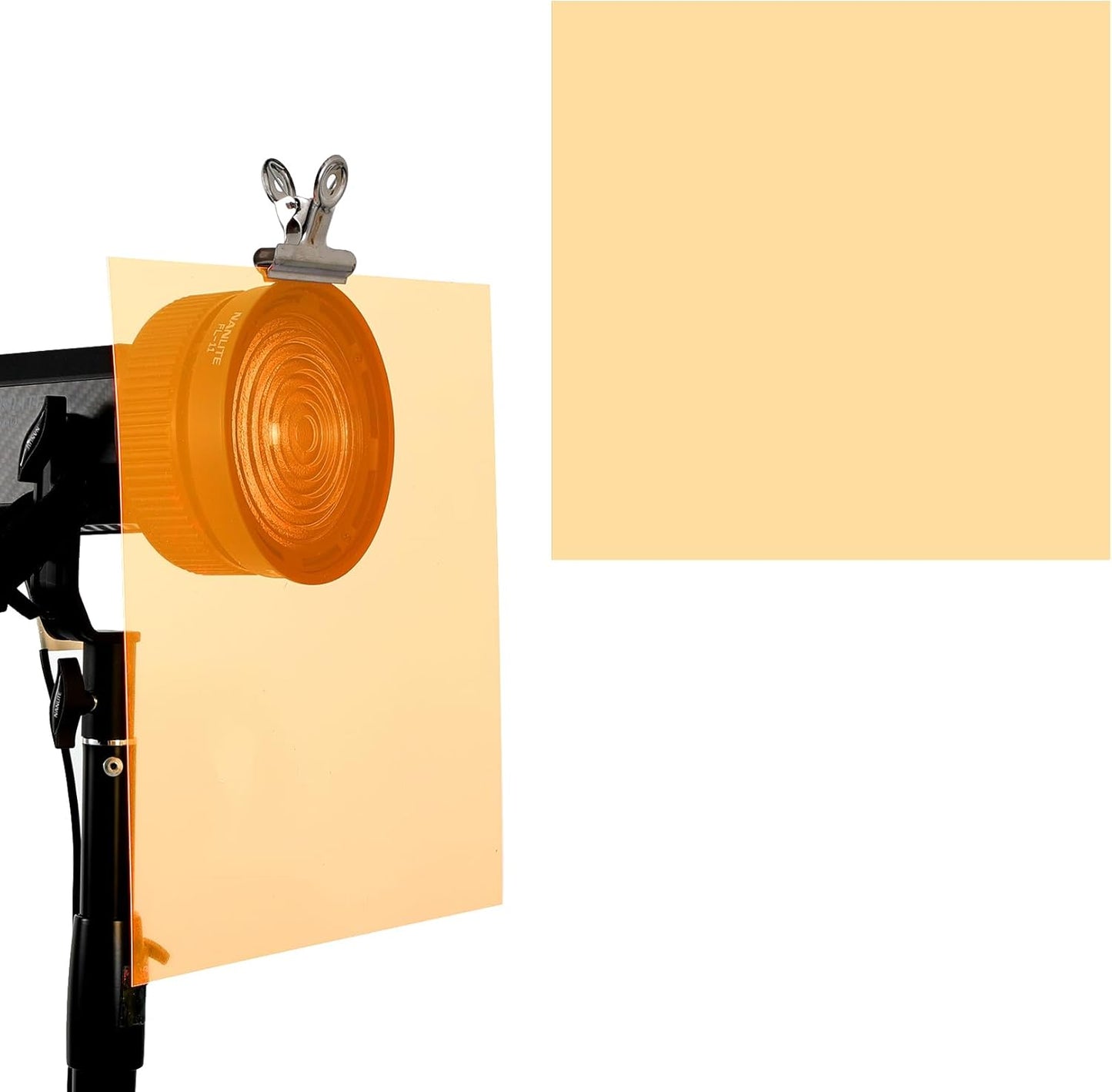 Lystaii 9pcs Lighting Gel Filter 11.8 x 11.8 Inches Gel Light Filter Color Correction Colored Overlays Transparent Color Filters Film Plastic Sheets for Film, Video, Photo, Stage Studio (Orange)