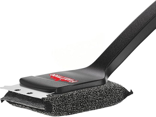 Bristle Free Grill Brush with Scraper, Efficient Cleaning, Safe Grill Accessories for Weber Gas/Stainless Steel Grates/Charcoal Grill, Gift for Dad