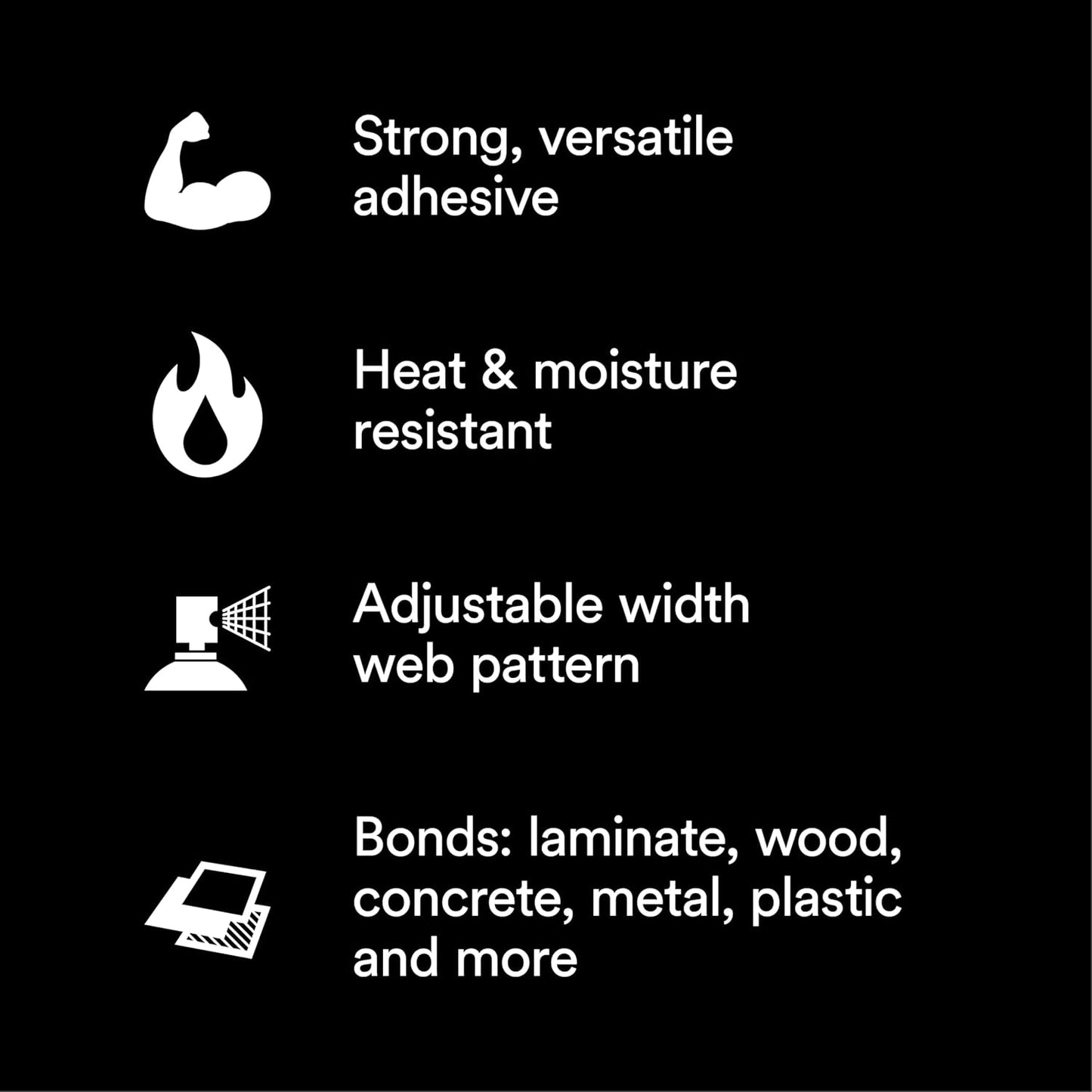 3M Hi-Strength 90 Spray Adhesive, Permanent, Bonds Laminate, Wood, Concrete, Metal, Plastic, Clear Glue, Net Wt 12.23 oz