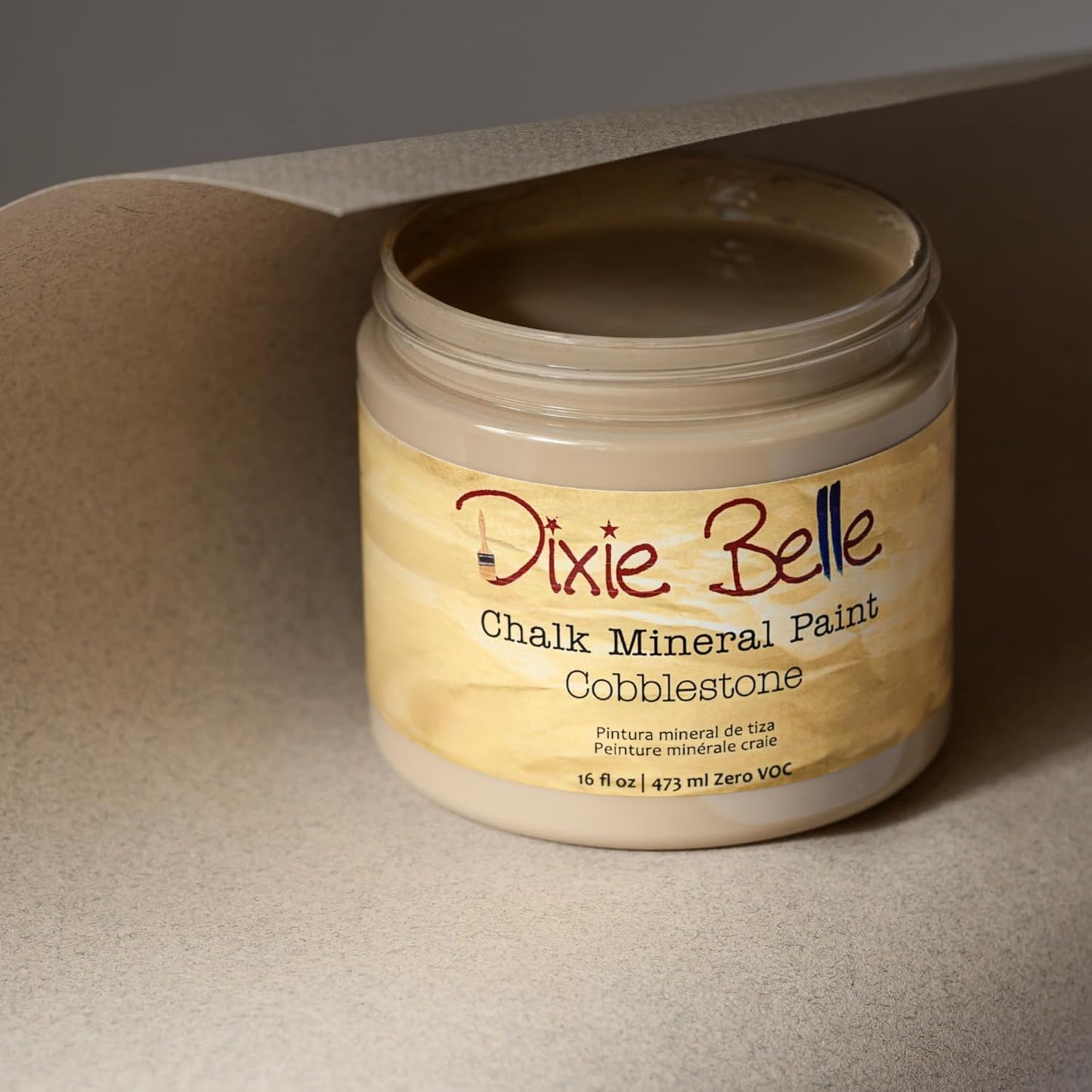 Dixie Belle Paint Company Chalk Finish Furniture Paint - Cobblestone (32oz) - Matte Weathered Stone Chic Chalk Mineral DIY Furniture Paint