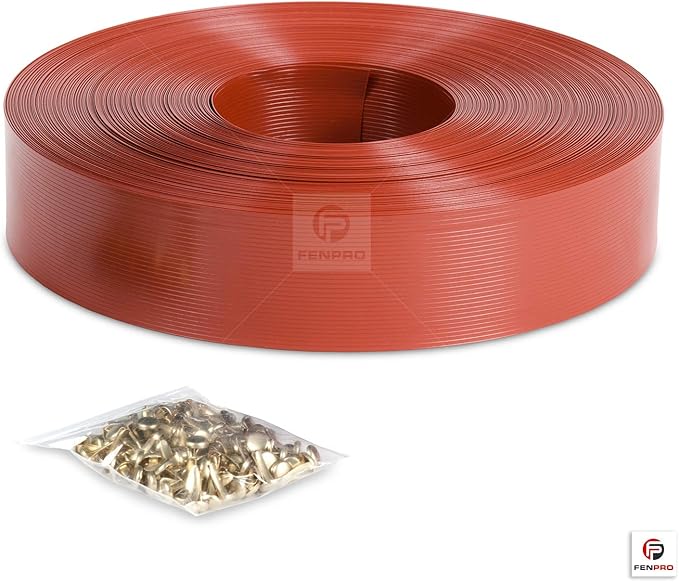 Chain Link Fence Privacy Tape (Redwood)