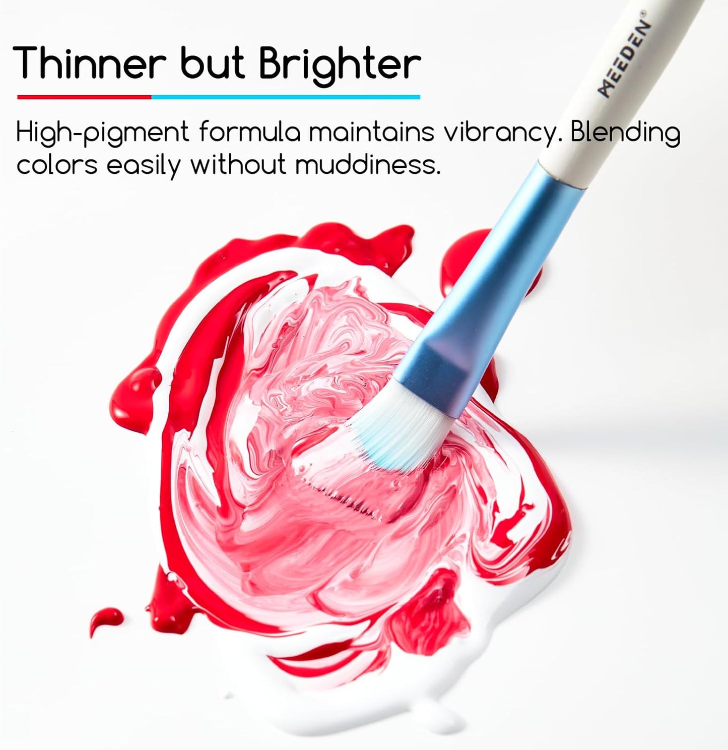 MEEDEN Olive Green Acrylic Paint: Matte Finish 250ml/8.45oz Soft Body Bulk Acrylic Colors in Ergonomic Bottle - Fluid Flow Art Paints for Artists Canvas Painting