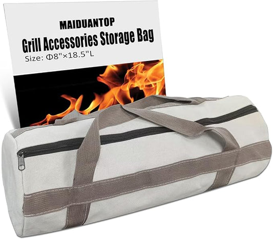 Grill Tool Storage Bag, Grill Accessories Storage, Grill Utensil Storage for Outdoor Camping Barbecue. Can Hold BBQ Tools up to 18", ‌‌Gifts for Men and Dad.
