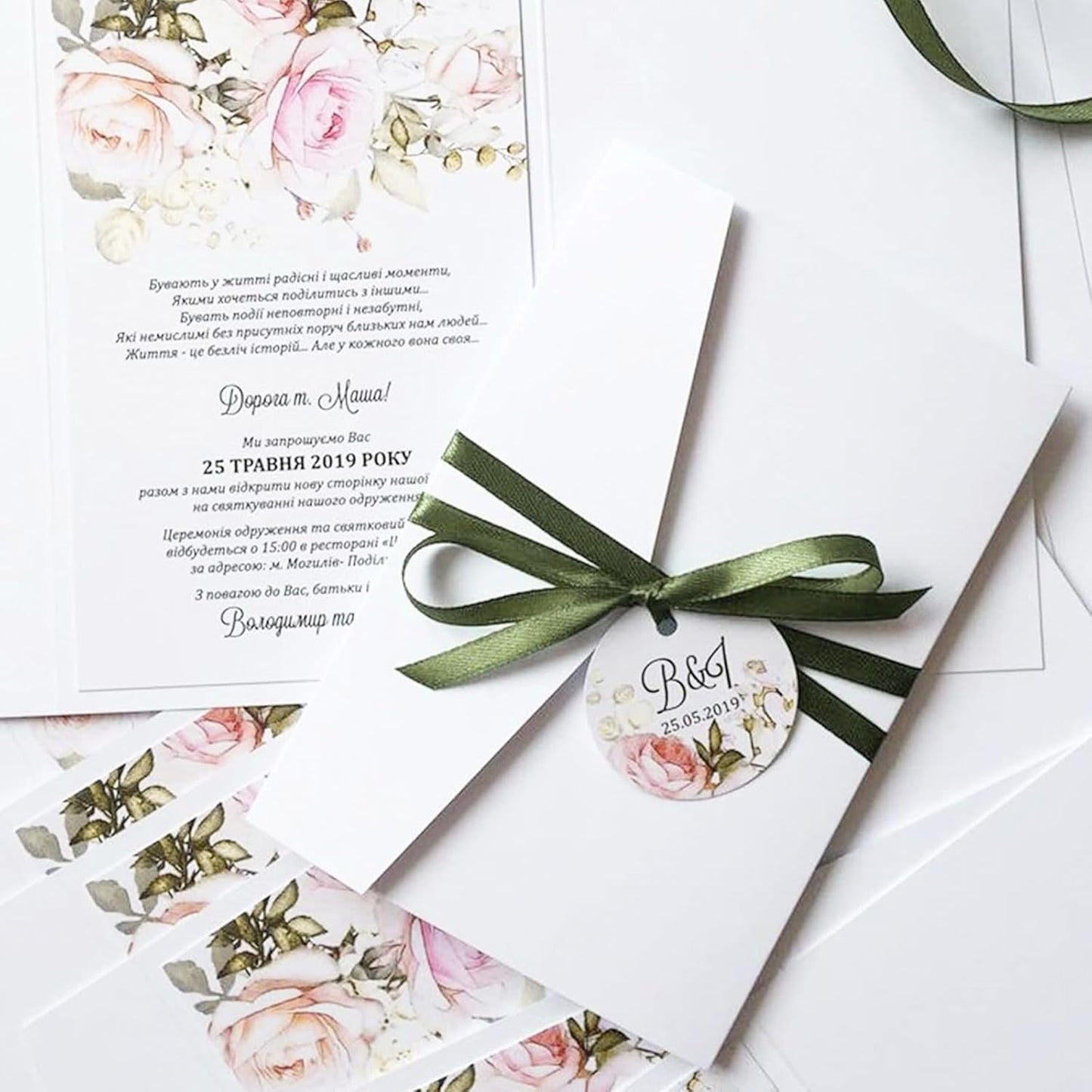 1/4" x 100 Yards Olive Green Polyester Satin Ribbon Single Faced Bulk Fabric Ribbons for Gift Wrapping, Crafting and DIY Projects, Hair Accessories, Tiny Bows