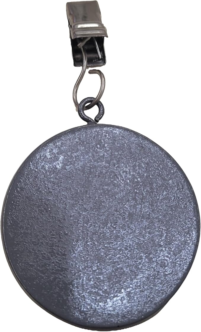 TwoFish Home Set of 4 Gray Round Pendant Resin Tablecloth Weights Clips Gray Round Pendant Handicraft Tablecloth Clamps Pack of 4