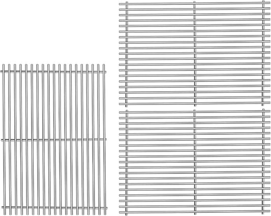 18 7/8" 304 Stainless Steel Grill Grates for Weber Genesis ii E-610 S-610 Genesis ii LX E-640 S-640 Genesis 2 Grill Parts for Weber Genesis ii 600 Series 66803 66096 Gas Grills 3 Pack