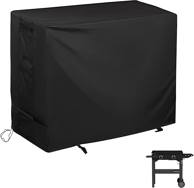 Griddle Cover for Charbroil 28" Performance Series 2-Burner Grill, Flat Top Grill Cover for Charbroil 28in Propane Gas Griddle 463459924 All Weather Protective Cover