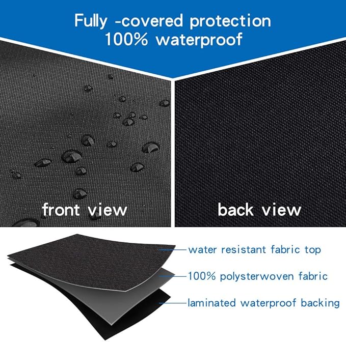 Stanbroil 36 inch Griddle Cover for Blackstone 4 Burner Grills, 600D Heavy Duty Waterproof Canvas Flat Top Gas Grill Cover for Blackstone 36" Griddle Cooking Station