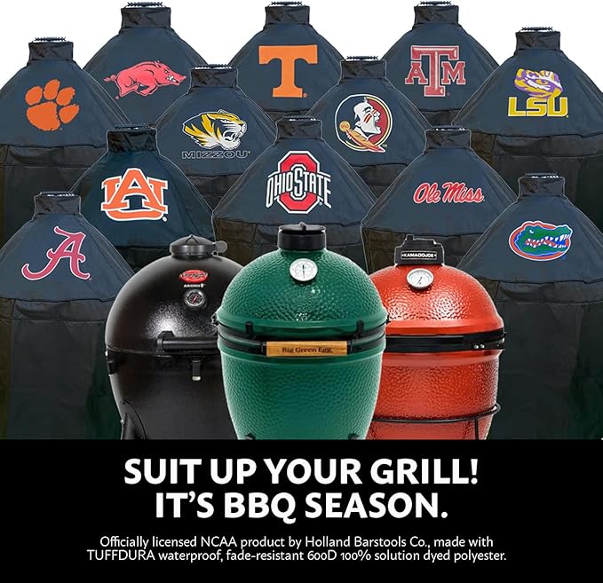 Grill Cover for Big Green Egg, Kamado Joe and Char-Griller Akorn - Fade Resistant Waterproof Fabric