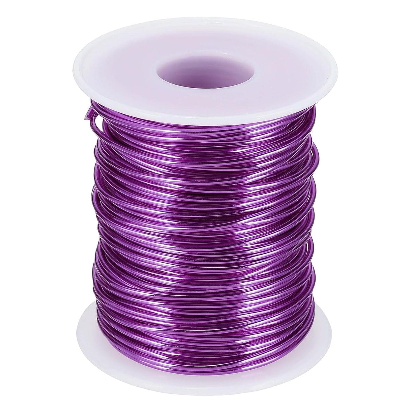 uxcell 16 Gauge / 1.5mm Anodized Aluminum Wire for Jewelry Craft Making, 102 Feet Bendable Flexible Wire for DIY Home Decor Gardening Sculpture, Purple