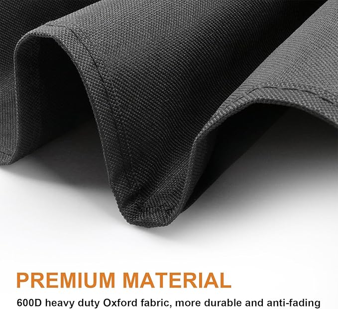 Tabletop Grill Cover for Cuisinart CPG-256 & CGG-306 Portable Electric Smoker, 8-in-1 Portable Wood Pellet Grill Cover for NXR 3 Burner Gas Grill, Waterproof Dustproof Cover for Grill Smoker