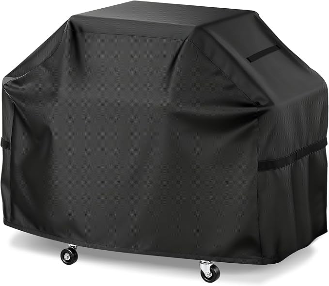 LBTING Grill Cover, 55-inch Heavy Duty 300D Oxford Waterproof Windproof UV Resistant BBQ Gas Grill Cover for Outdoor Barbecue Fit Most Brands Weber, Brinkmann, Char Broil, Holland