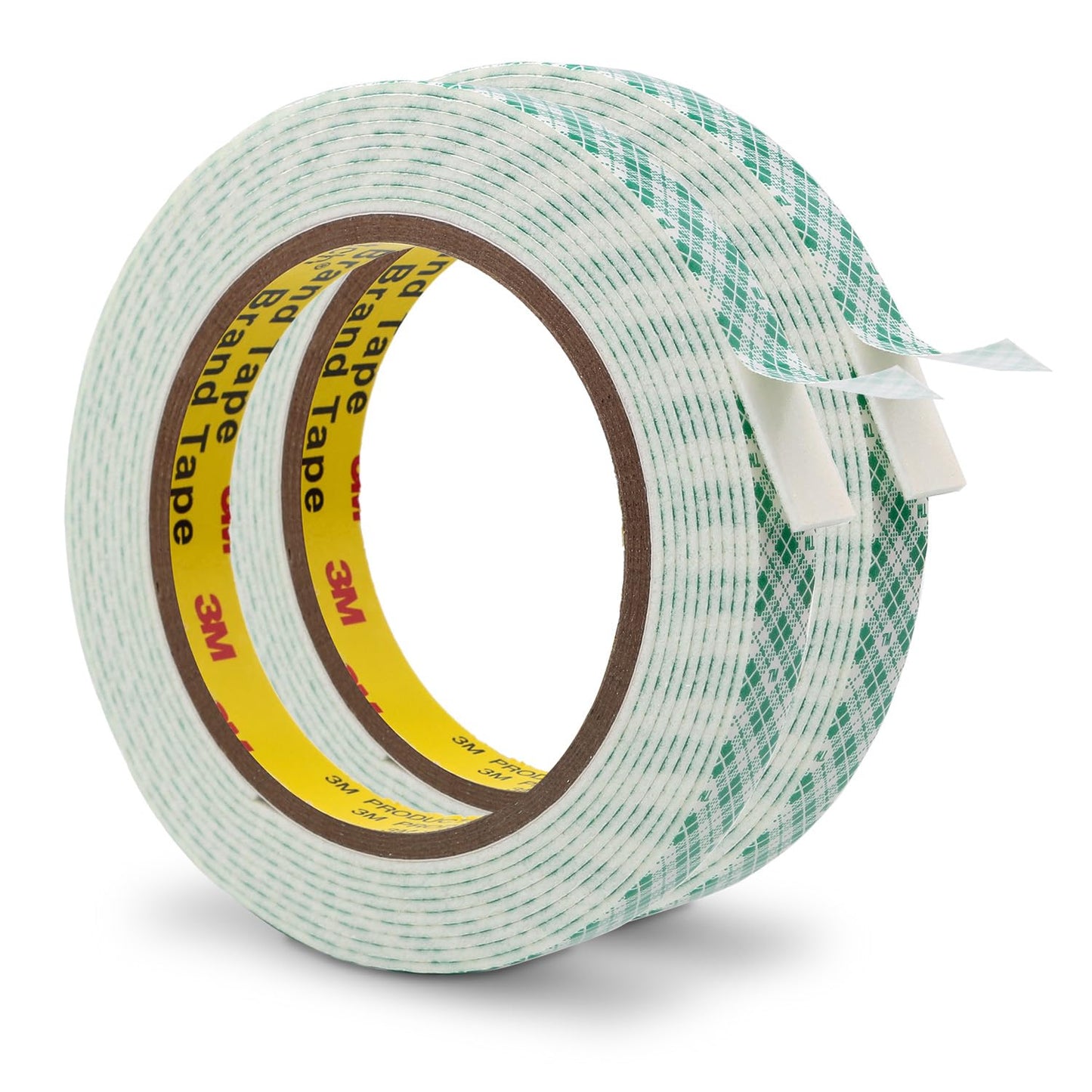 Double Sided Foam Tape 0.5" x 10Ft 2 Pack White Double Coated Urethane Adhesion Polyurethane Tape for Bonding Attaching Mounting Interior Signage Nameplates DIY Card