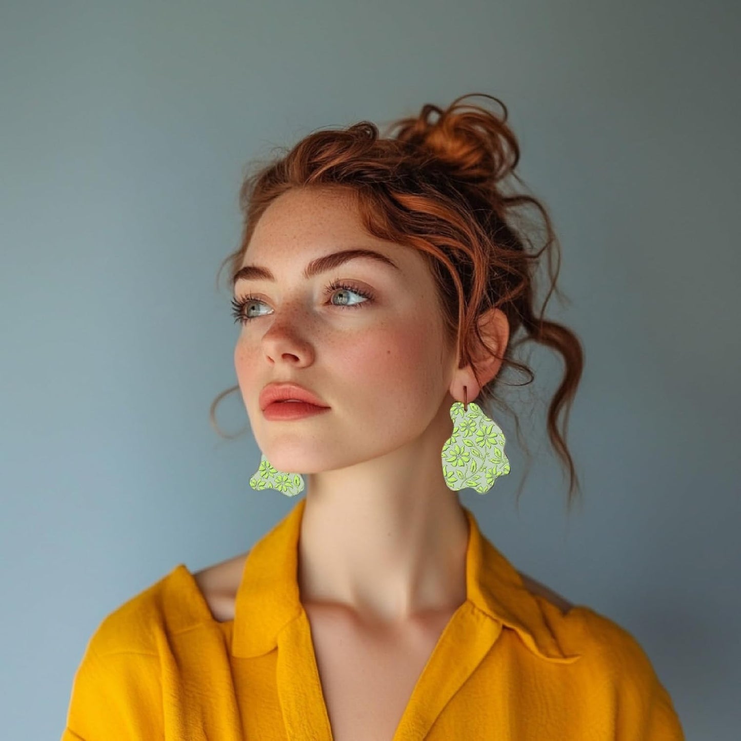 Arbuya Flowers Polymer Clay Texture Mat - Flowers Leaves Leaves Texture Sheet for Polymer Clay Jewelry Making, Earring Charms, DIY Craft Supplies