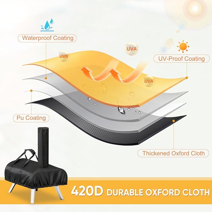 Pizza Oven Cover for Ooni Karu 12,TwoPone Waterproof Pizza Oven Accessories Carry Cover for Outdoor