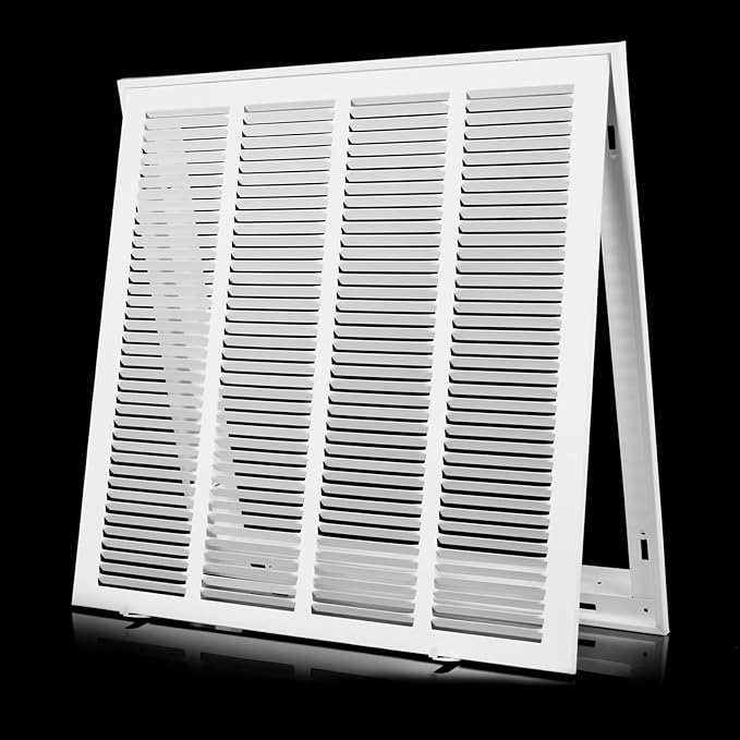 24x24 Return Air Grille [Duct Opening Size],Return Air Vent Cover for Wall Or Ceiling,Steel Return Air Filter Grilles Removable Face/Door for 1 Inch Filters (24"W x 24"H [Duct Opening])