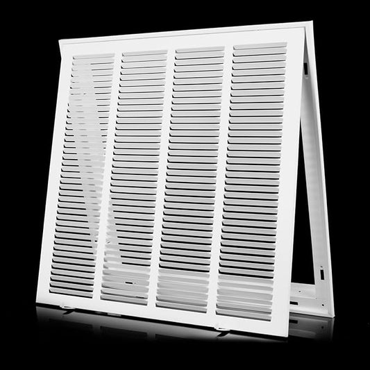 24x24 Return Air Grille [Duct Opening Size],Return Air Vent Cover for Wall Or Ceiling,Steel Return Air Filter Grilles Removable Face/Door for 1 Inch Filters (24"W x 24"H [Duct Opening])