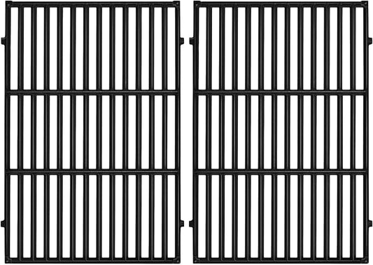 GasSaf 18.75" Grill Grates for Weber Genesis II/LX 300 Grills, Cast Iron Grates for Genesis II E/S 310 315 320 325 340, Replacemenet Parts for Weber 66095 66802 66805 (18.75"x13.25" Each), 2-Pack