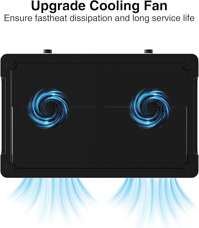 Double Induction Cooktop, 2 Burner Induction Burner 20 Temperature & Power Levels Portable Electric Stove Countertop Burners, Knob Control, Child Safety Lock & 4H Timer, Auto Shut-Off