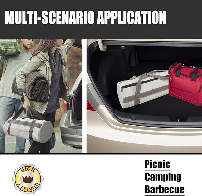 Grill Tool Storage Bag, Grill Accessories Storage, Grill Utensil Storage for Outdoor Camping Barbecue. Can Hold BBQ Tools up to 18", ‌‌Gifts for Men and Dad.