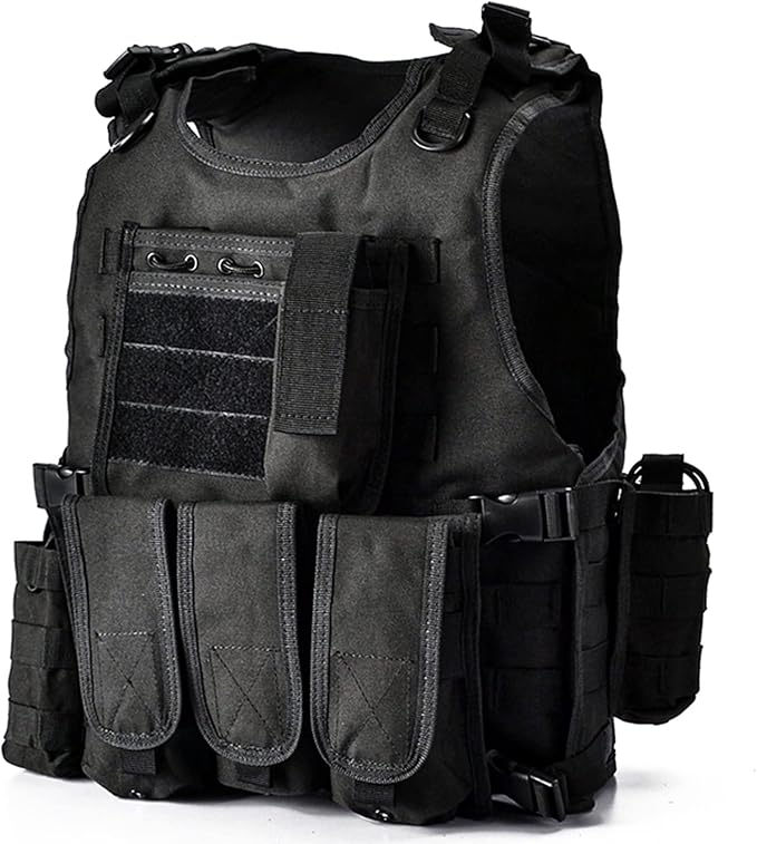 YAKEDA Adjustable Tactical Airsoft Training Vest | Camping, Fishing, Hunting,Gift for Halloween and New Year