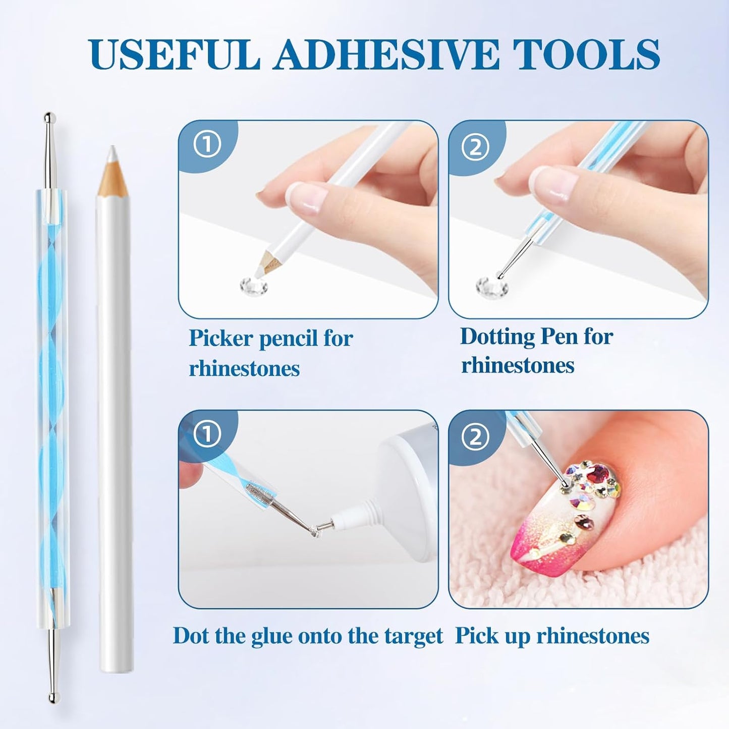 B7000 Glue Clear with Precision Tip，50Ml B7000 Glue Clear for Rhinestones Glue for Crafts, Multipurpose Jewelry Glue for Fabric DIY Craft Makeup Shoes Jewelry Making Nail Art