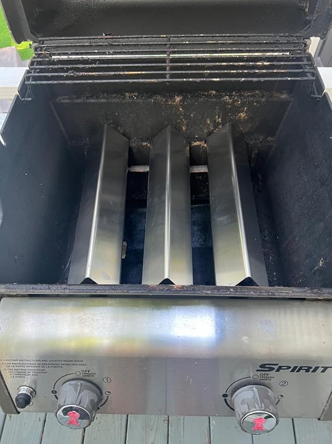 7637 Grill Grates & 7635 Flavorizer Bars for Weber GS4 Spirit I/II 200 Series,for Spirit S210 E210 S215 E220 E215 S220 Grill with Front-Mounted Control, Replacement Parts for Weber 67045 67022