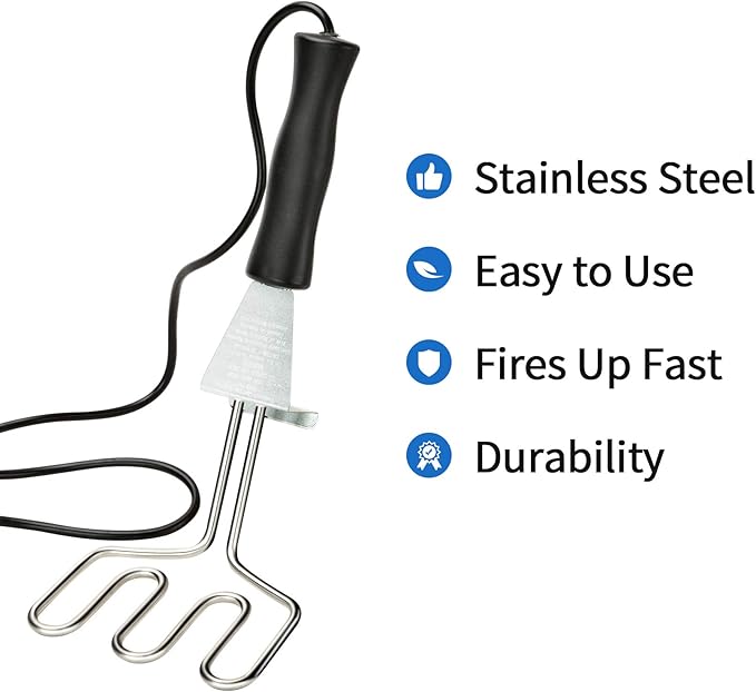 Stanbroil 600W Electric Charcoal Starter - BBQ Tool Replacement for Big Green Egg, Kamado Joe, Weber Kettle Grills/Charcoal Grills