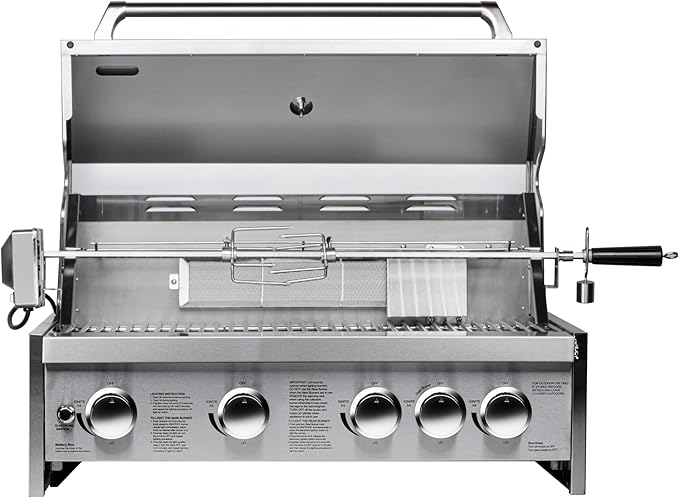 KoolMore 30 in. Built-in Liquid Propane BBQ Grill for Outdoor Kitchen in Heavy-Duty Stainless-Steel (KM-OKS-BQ30)