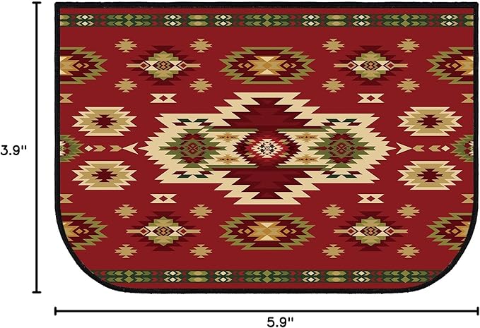 Demissle Cabin Fireplace Hearth Rug Fireplace Mats Cabin Southwestern Fireproof Rug Fire Resistant Mat for Wood Stove Floor for Kitchen Indoor Outdoor(24 x 59 Inch,Antique)